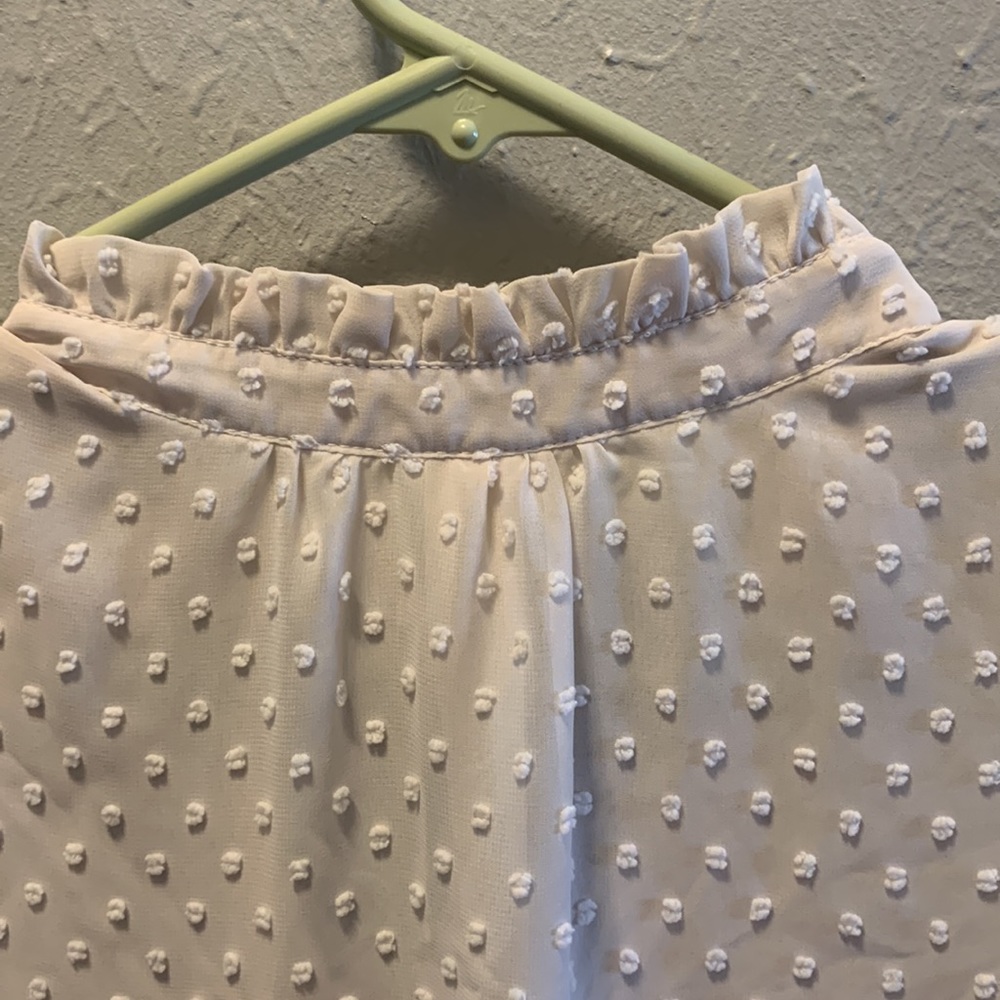 J. Crew Light Pink Swiss Dot Sleeveless Camisole - Picture 7 of 7